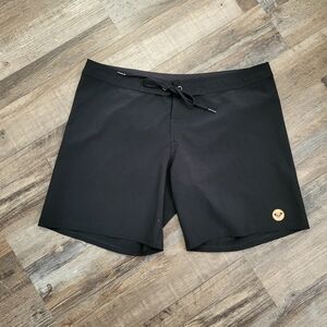 Roxy Black Board Shorts Womens M Surf Swim Beach Minimalist